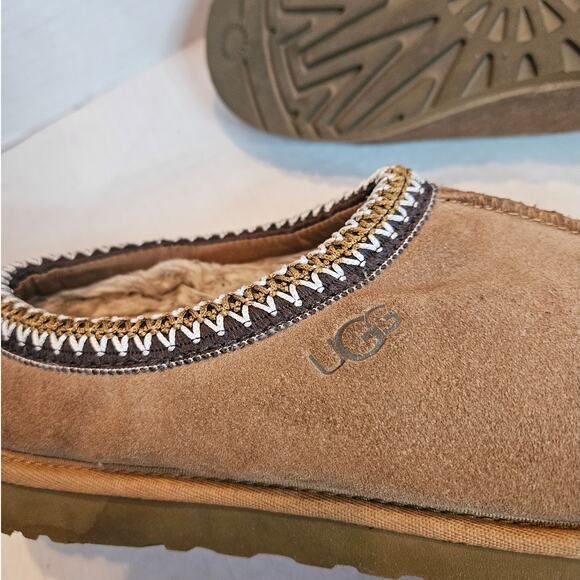 UGG Tasman II Chestnut Brown Suede Slide-In Low Profile Shoes, Women Size 9.5 - Picture 5 of 10